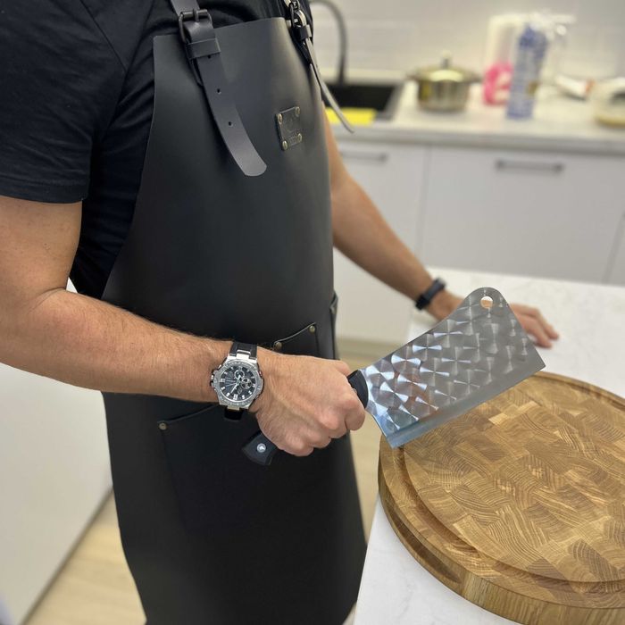 Фартух шкіряний FR19/1 Фартук мужской кожаный для барбекю