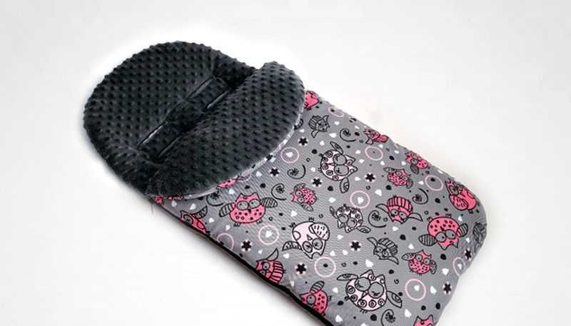 nowy śpiworek do wózka fotelika spacerówki śpiwór minky 85cm