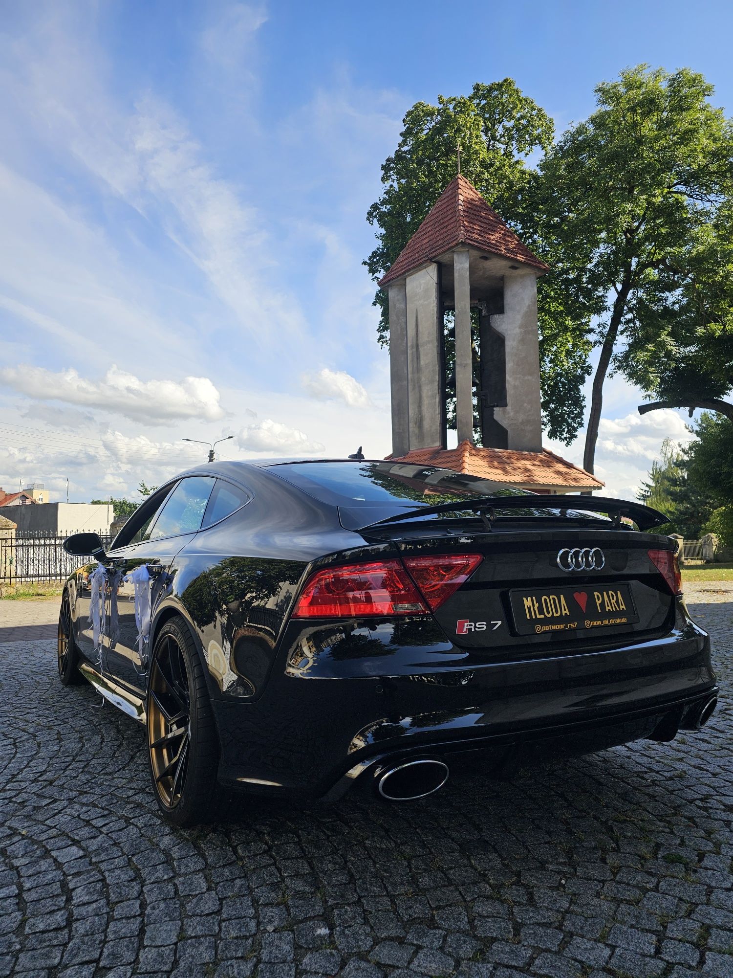 Auto do ślubu Audi RS7 650km śliczna