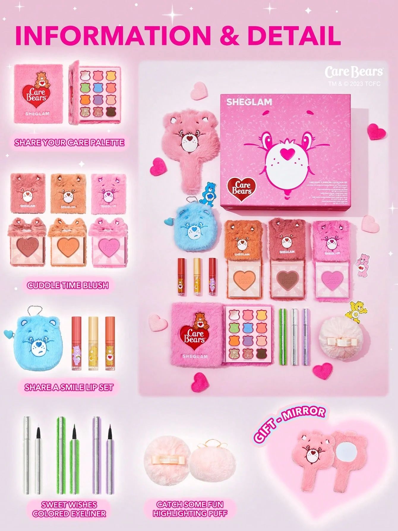 Набір косметики SHEGLAM X Care Bear Collection