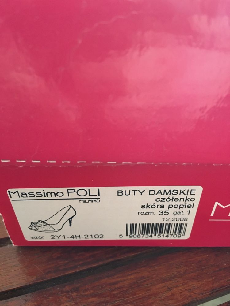 Buty na obcasie Massimo Poli 35 czółenka