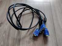 Kabel przewód do monitora VGA-VGA D-SUB 1.8 m // 2 sztuki