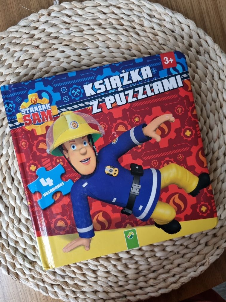 Strażak sam książka z puzzlami wysyłka 1 zł