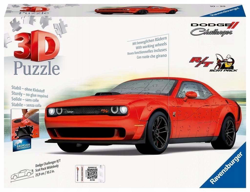 Puzzle 3d Pojazdy: Dodge Challenger R/t Scat Pack