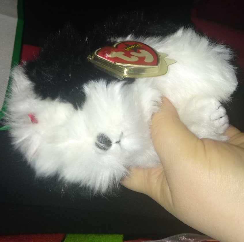 мягкая игрушка собака песик щенок черно белый ТУ новая лапочка бирка