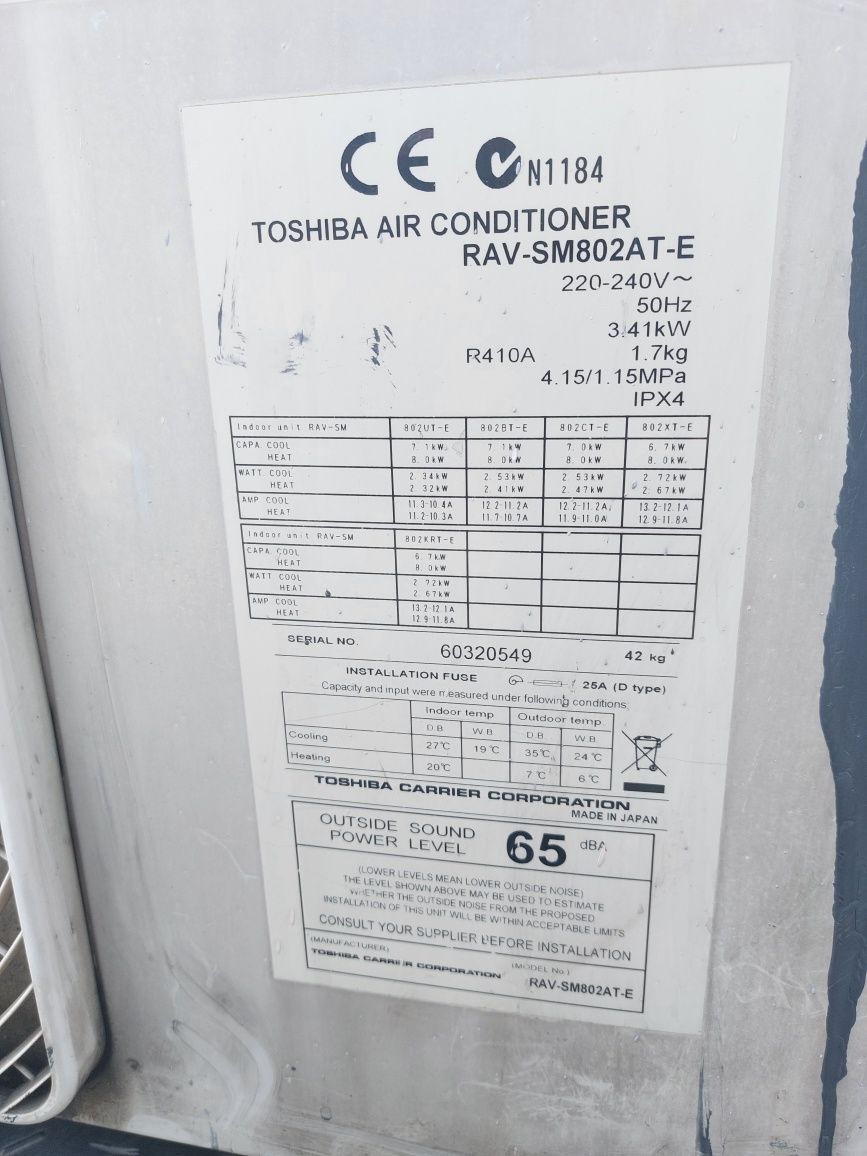 Кондиціонер Toshiba кондиционер RAV sm802AT E