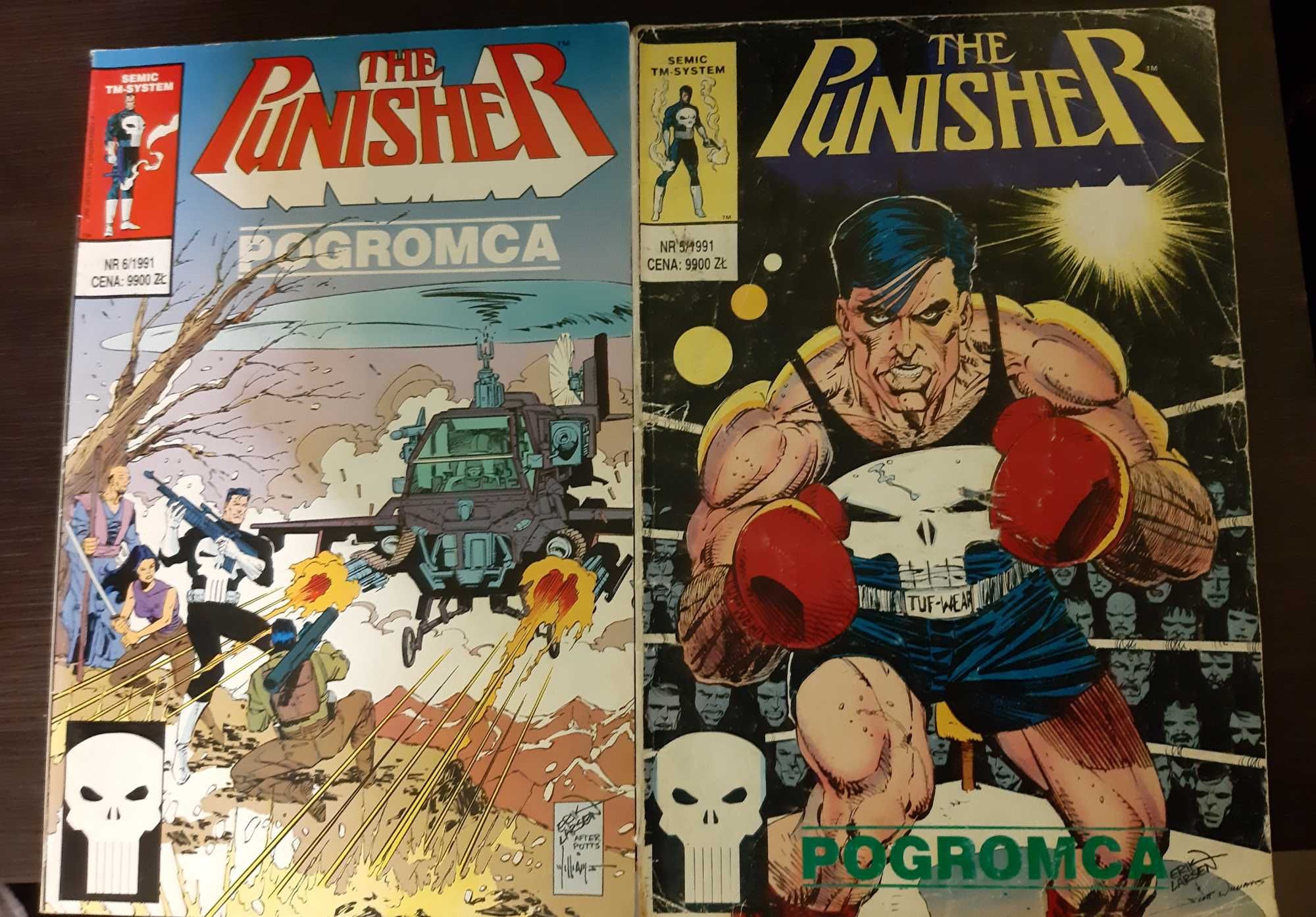 Zestaw komiksów The Punisher 5/1991 i 6/1991 Marvel komiks