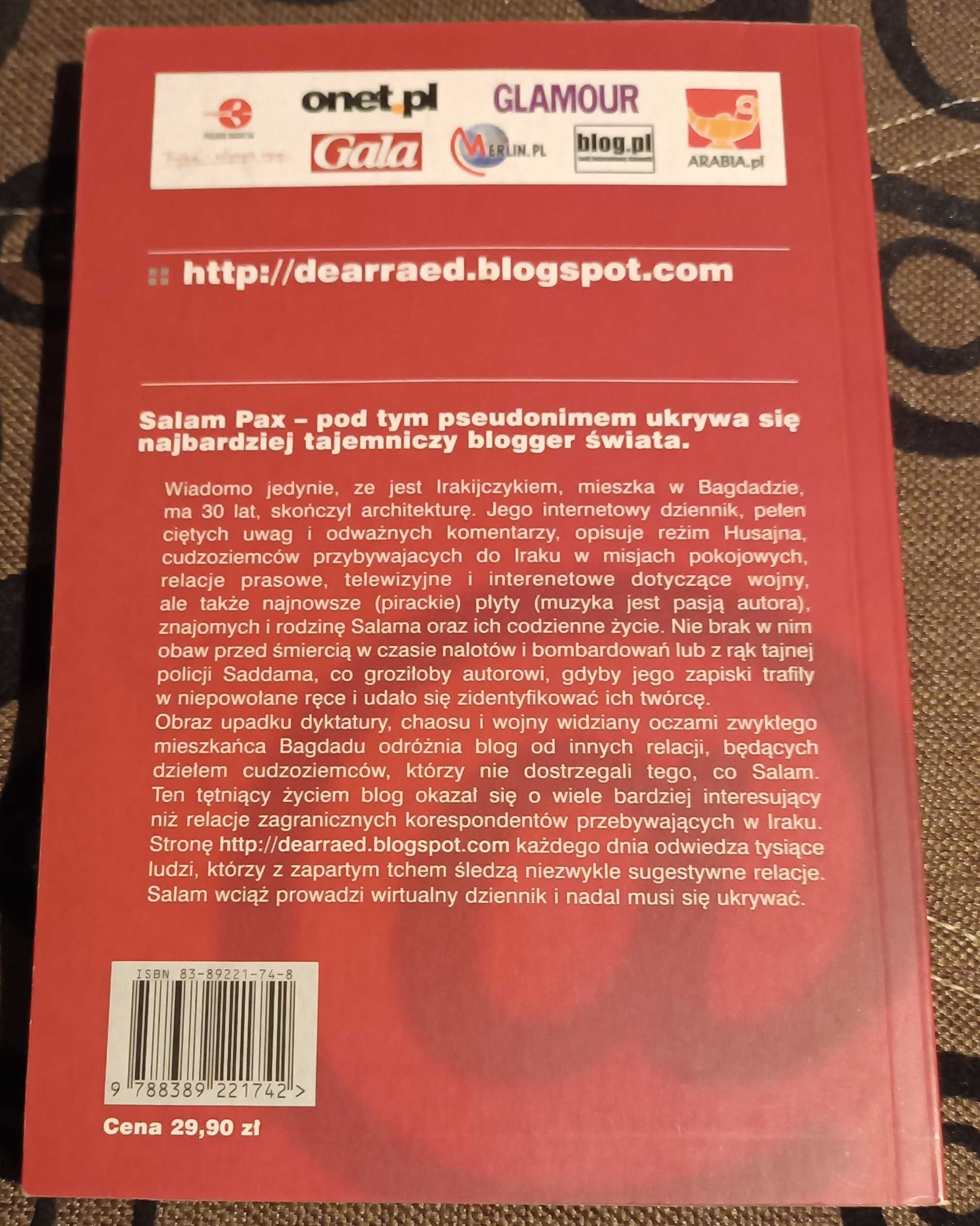 Blog z Bagdadu zapiski tajemniczego Irakijczyka - Salam Pax