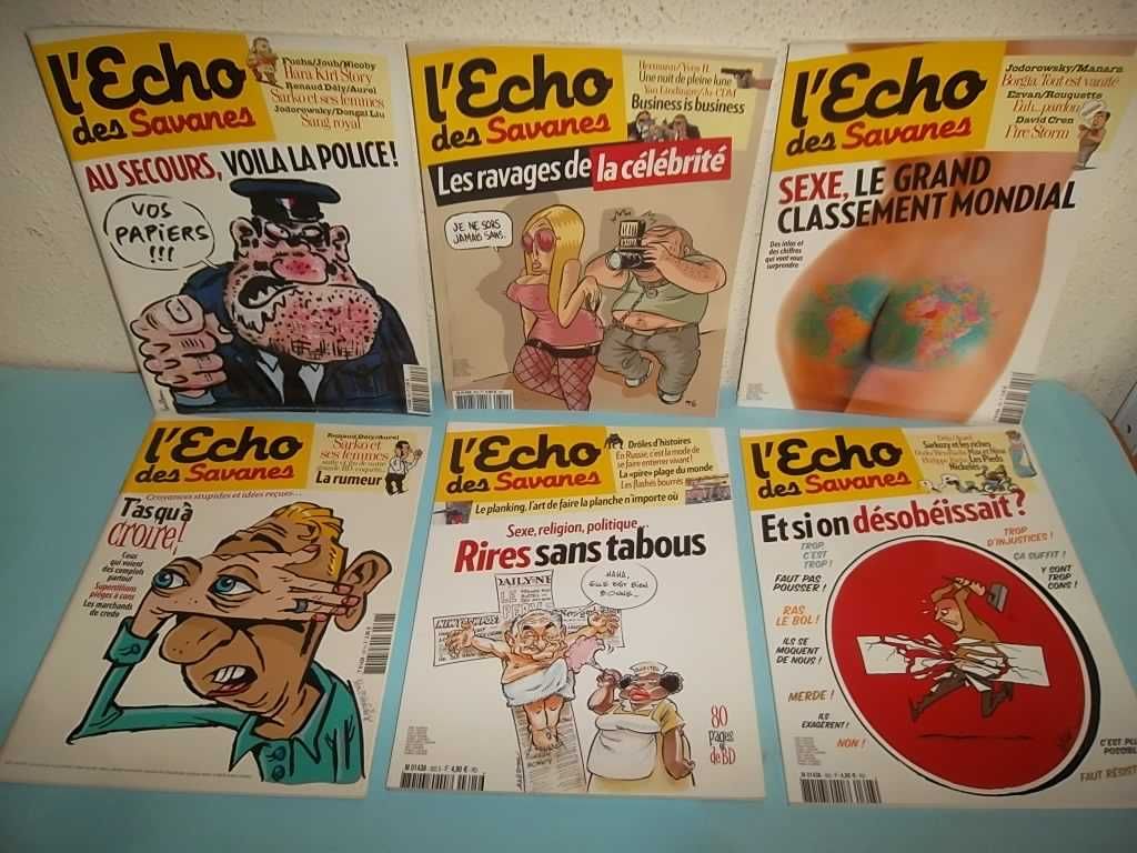 31 revistas L'ECHO DES SAVANES banda desenhada