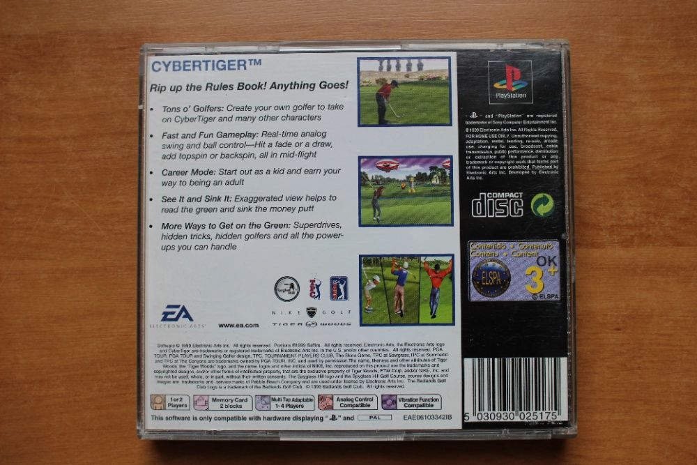 Gra CyberTiger Unikat ps1,psx,ps one