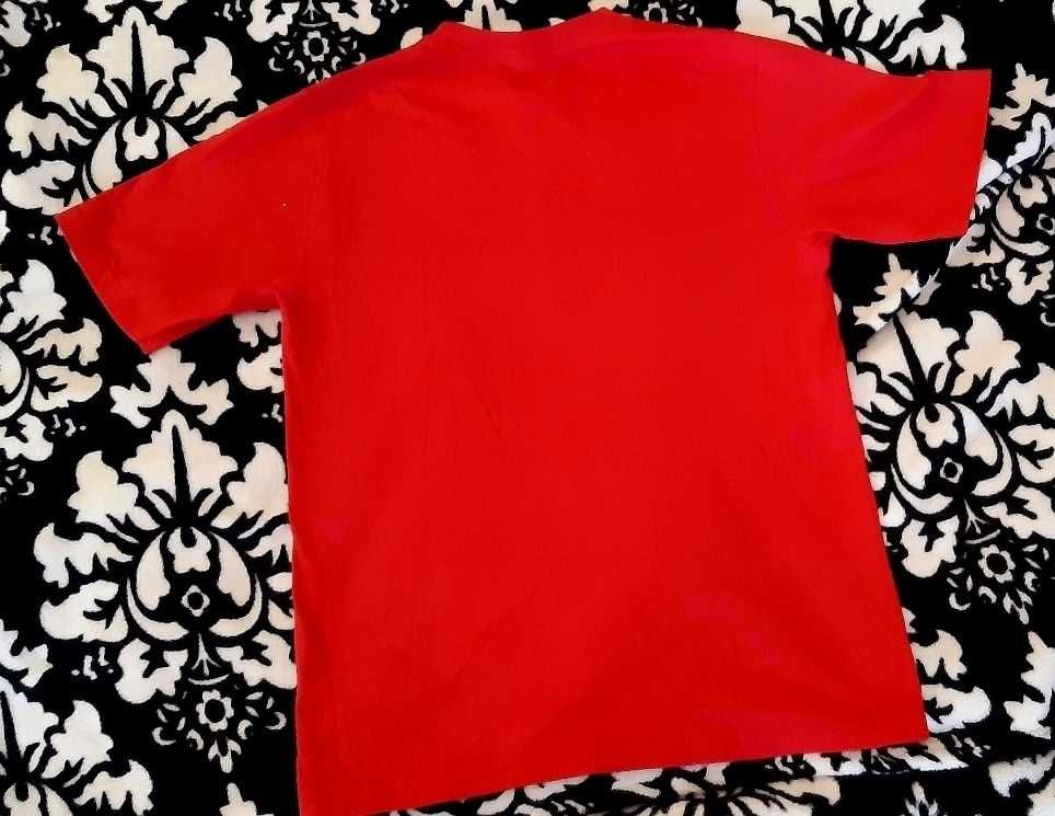 POLO JEANS CO. Ralph Lauren - koszulka czerwona, krótki rękaw, r.M