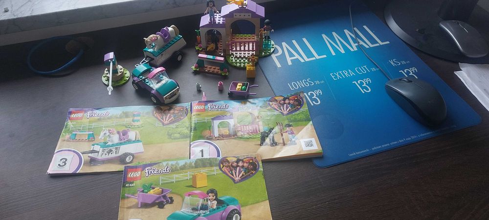 Lego Friends 41441 stadnina koni szkółka jeździecka + auto z przyczepą