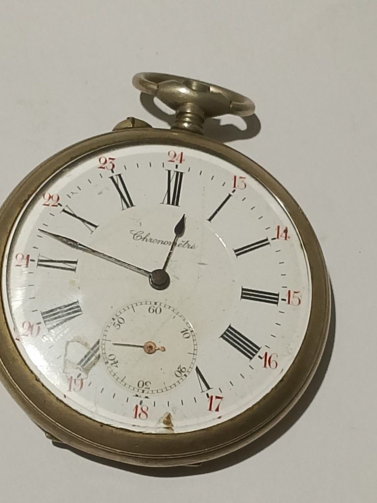 Zegarek kieszonkowy duży 54 mm  chronometre