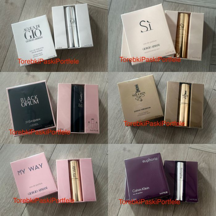 Nowe perfumy 3x20ml - WYPRZEDAŻ.