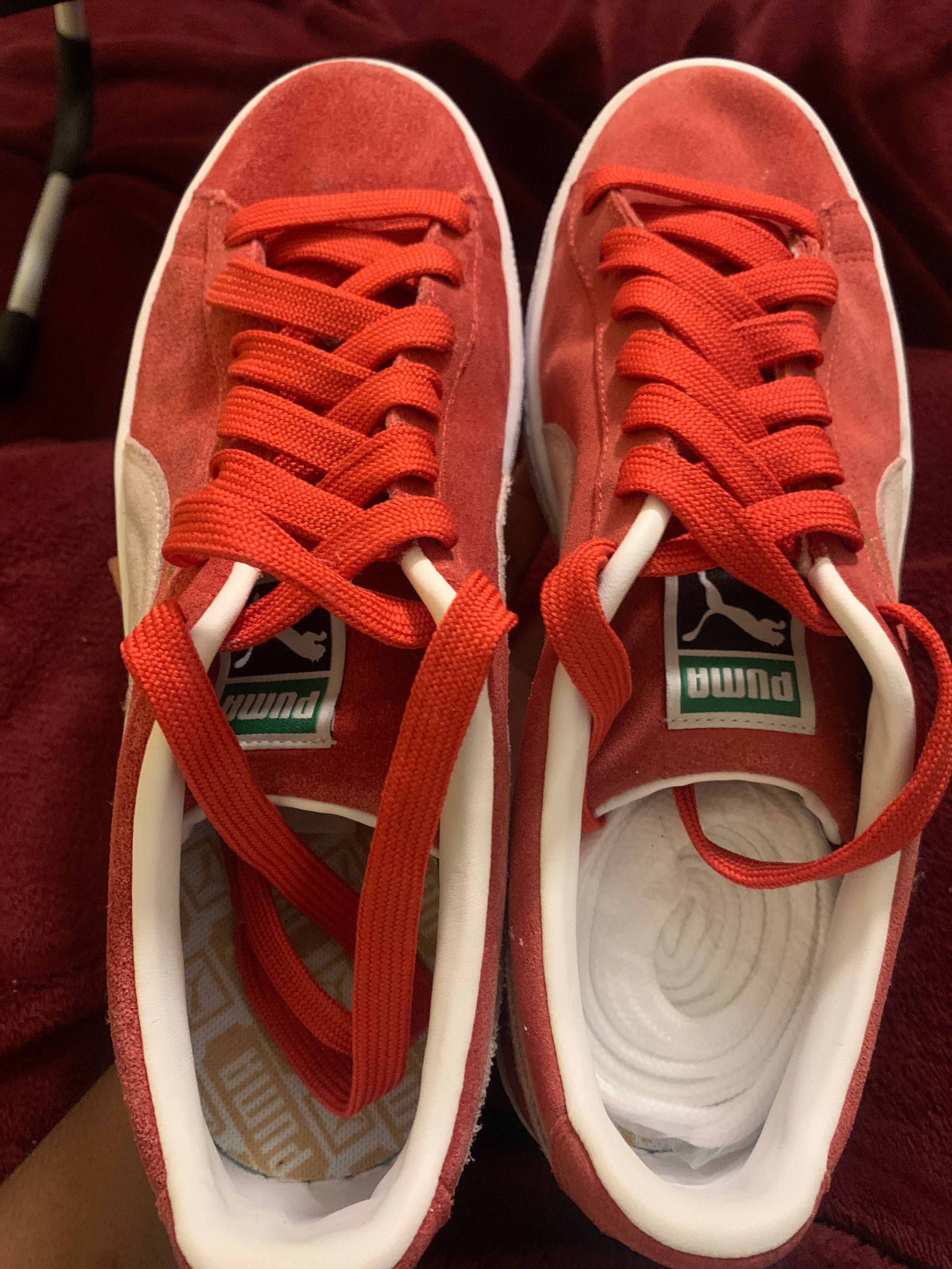 Red puma buty, barely worn