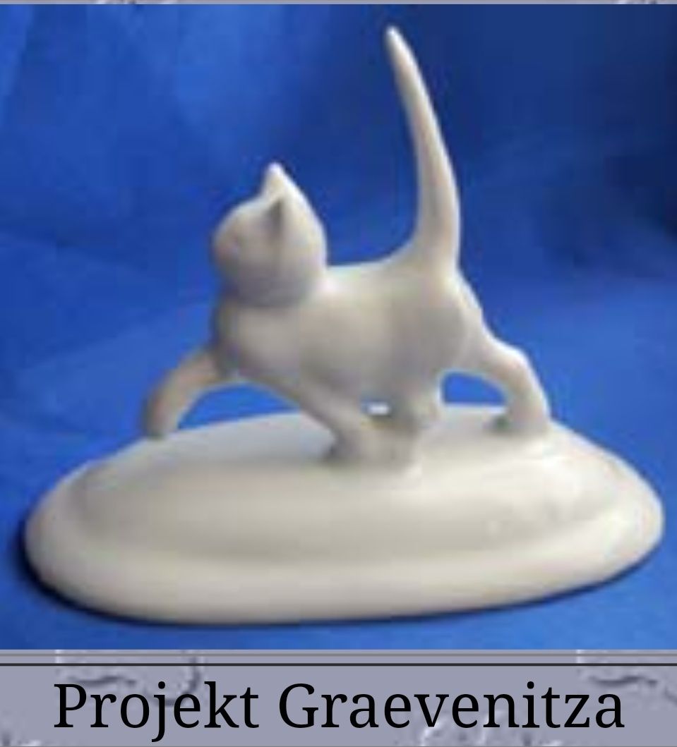 Figurka Rosenthal Kot projekt Graevenitza Kunstabteilung SELB