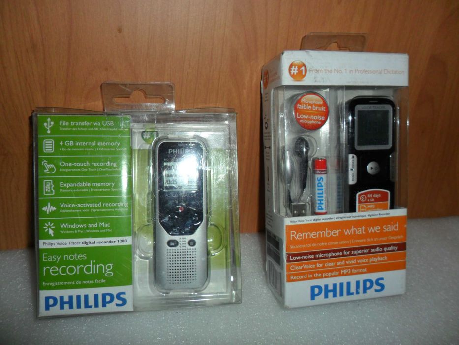 Новий сучасний диктофон Philips + подарунок