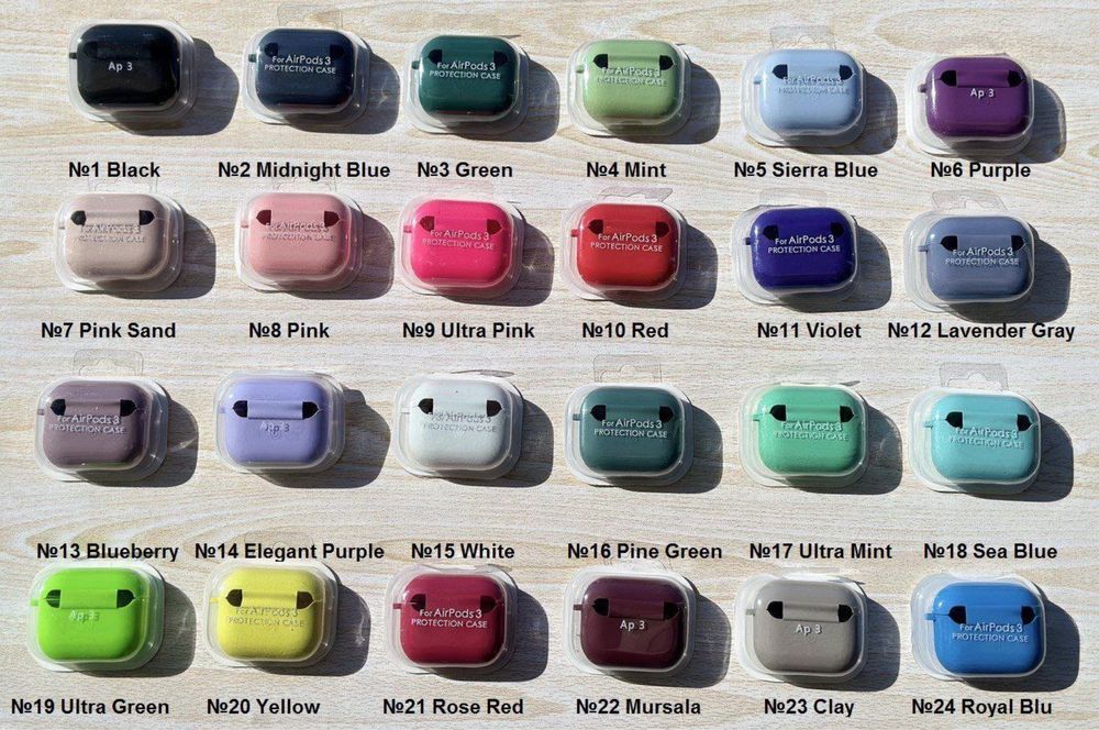 Чехол Silicone Case на наушники Apple AirPods Pro 2/ Pro/ 3