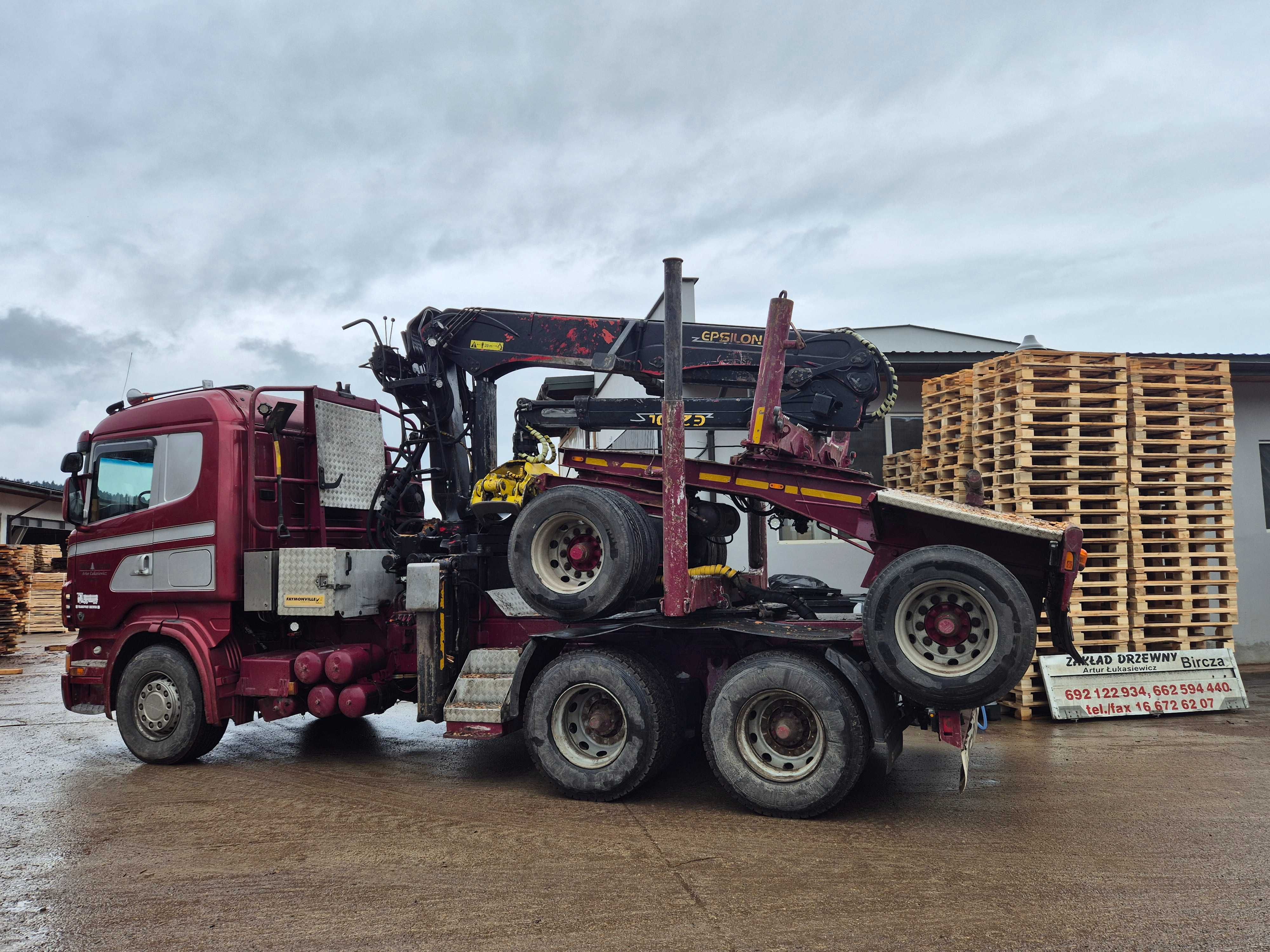 Scania R620, do drewna dłużycy