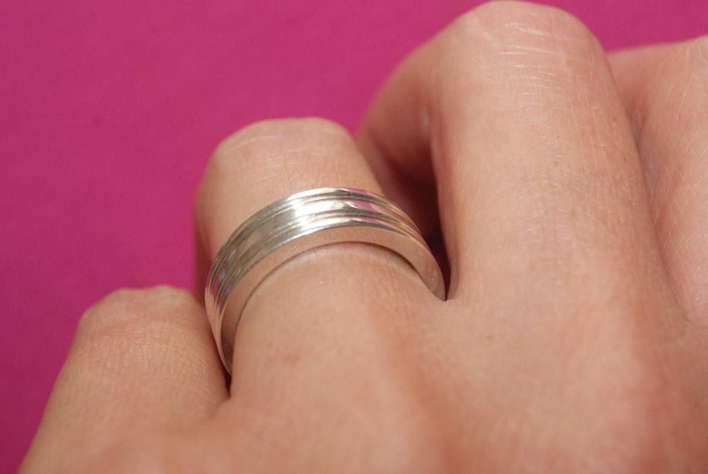 obrączka srebrna
