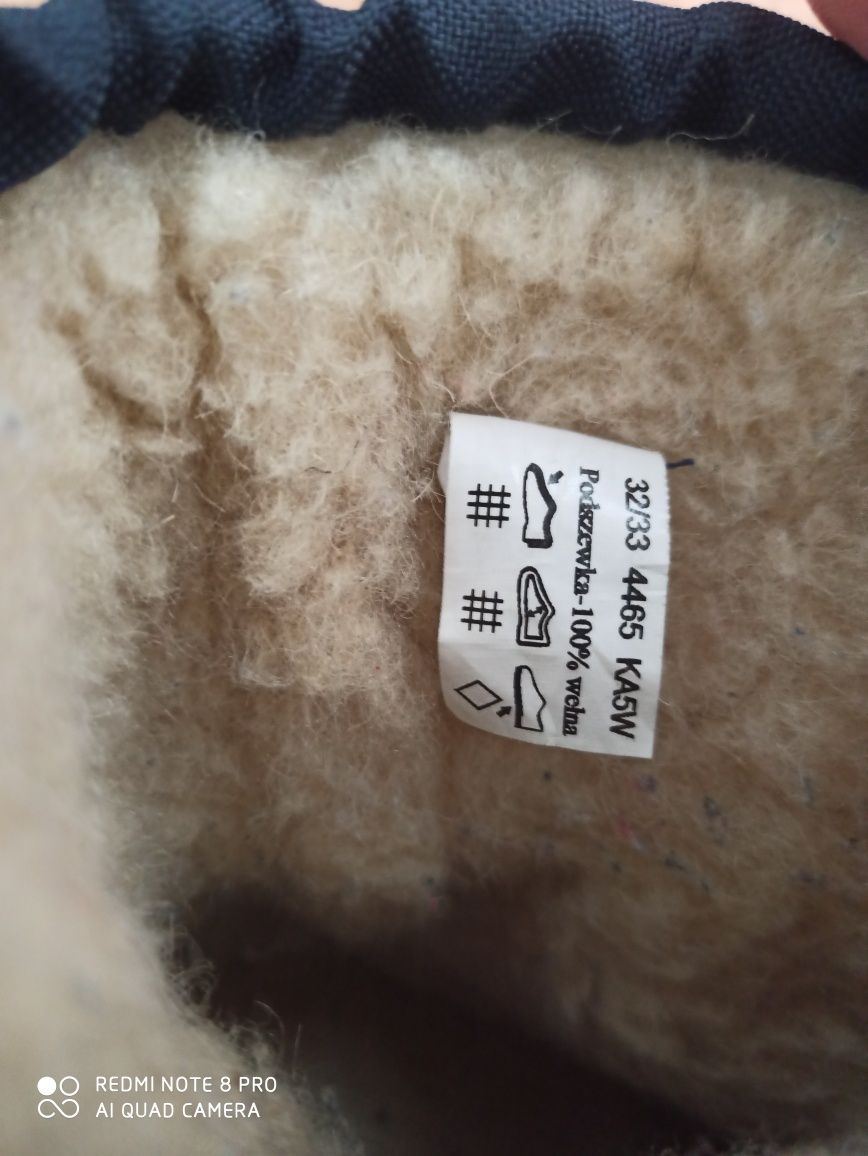 Buty zimowe,  śniegowce Bartek, r. 32/33