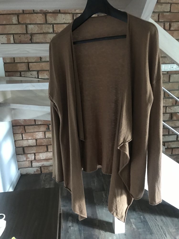Kardigan H&M karmelowy kolor, rozmiar uniwersalnyb