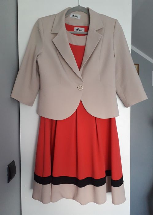 Sukienka z żakietem na wesele rozm 40