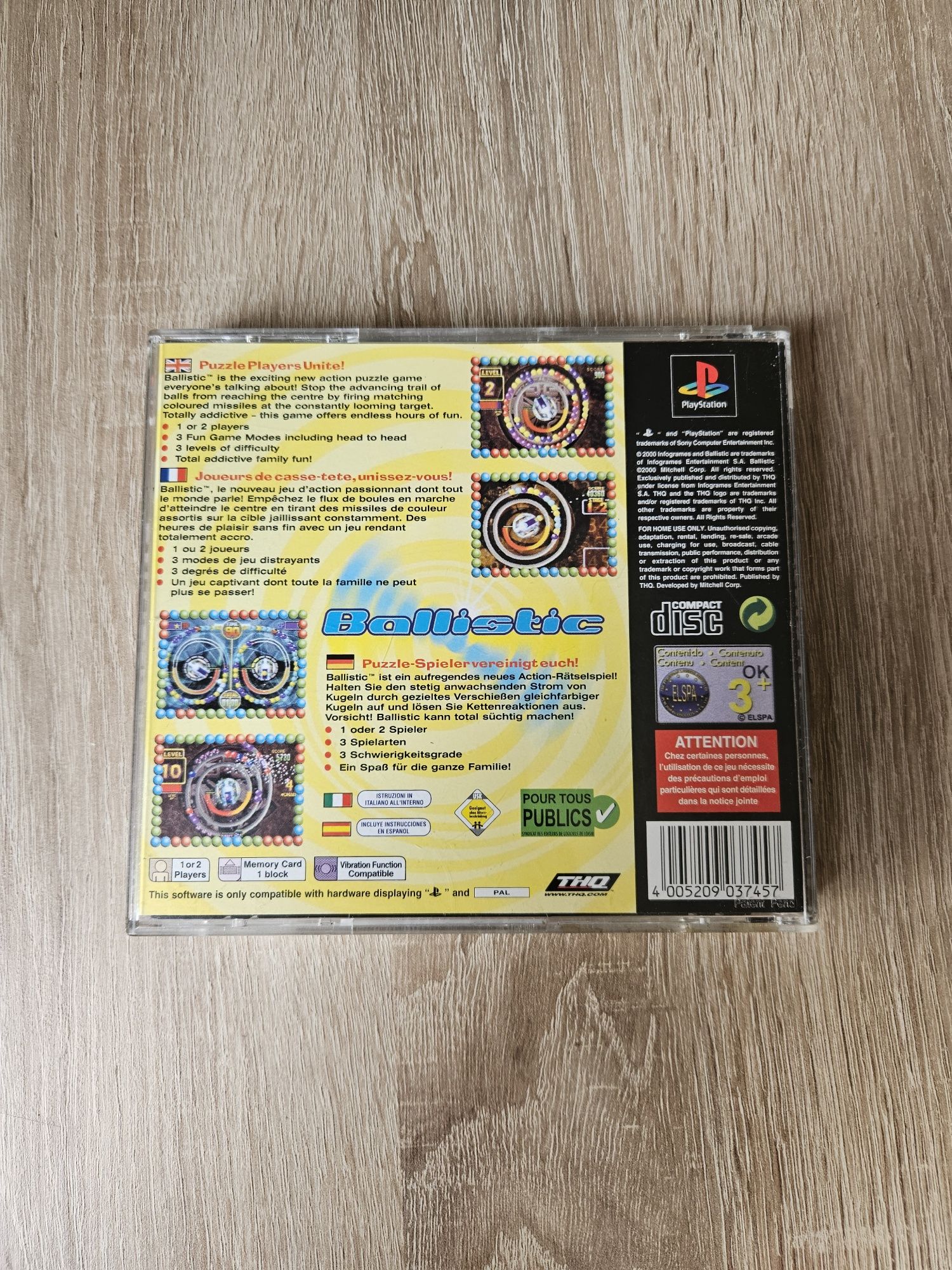 Gra Ballistic PsX Ps1 Playstation 1