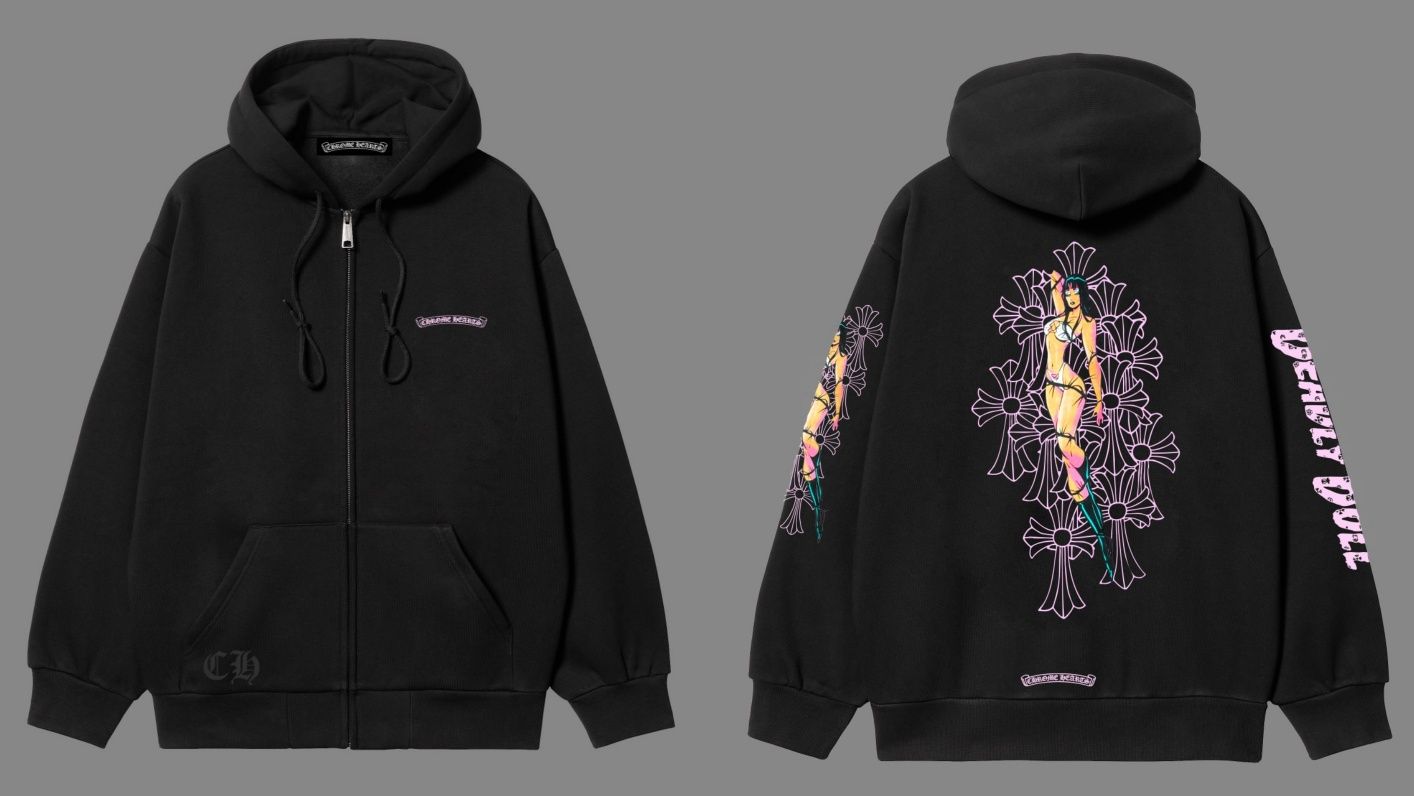 Різні принти,худі Chrome Hearts Multi Color Cross Cemetery ZipUpHoodie