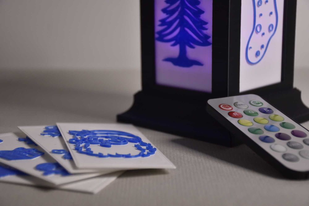 Lanterna modular decoração com vários designs de Natal