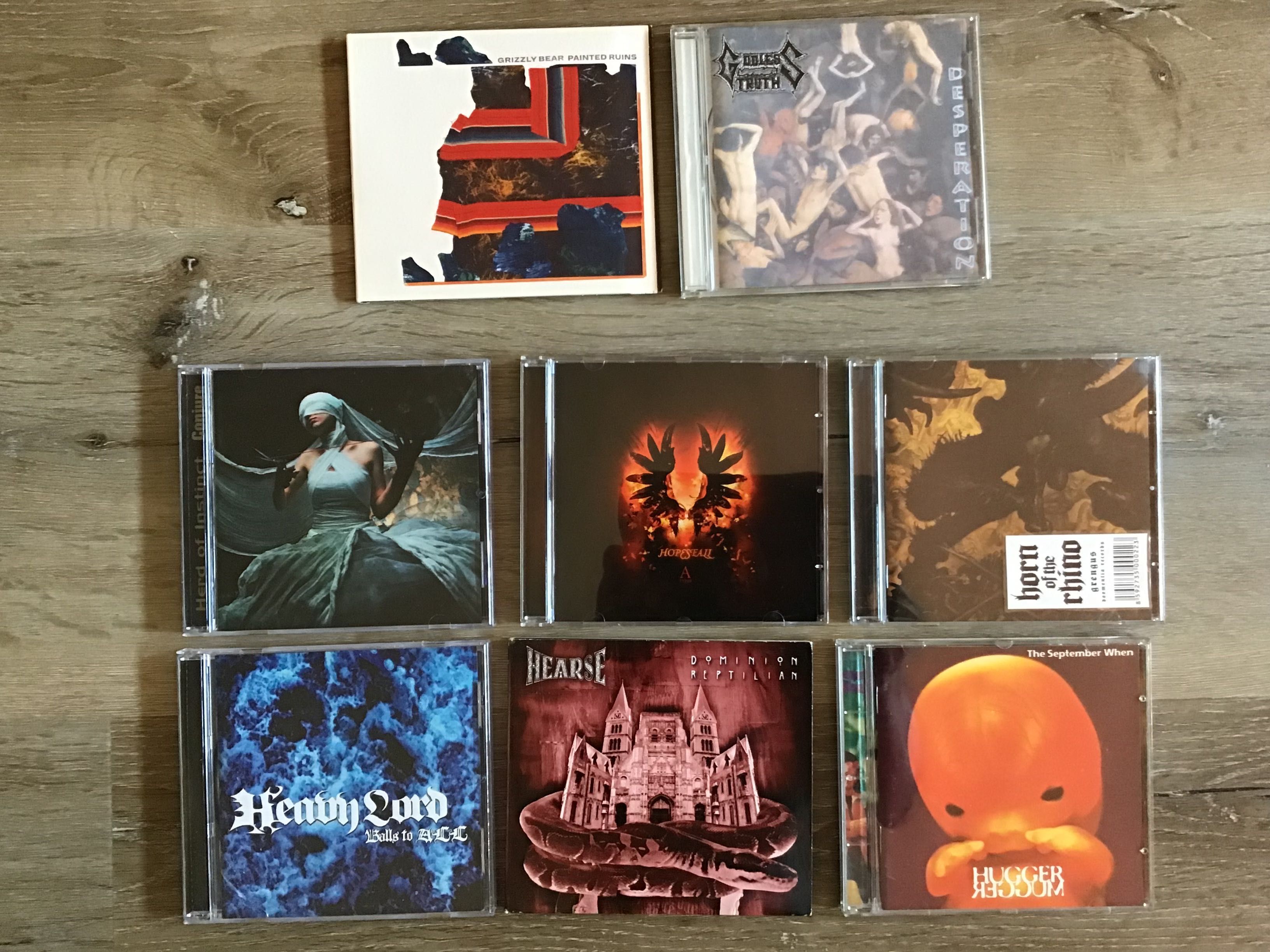 CDs metal , rock vários ,  letra G+H todos a 2€