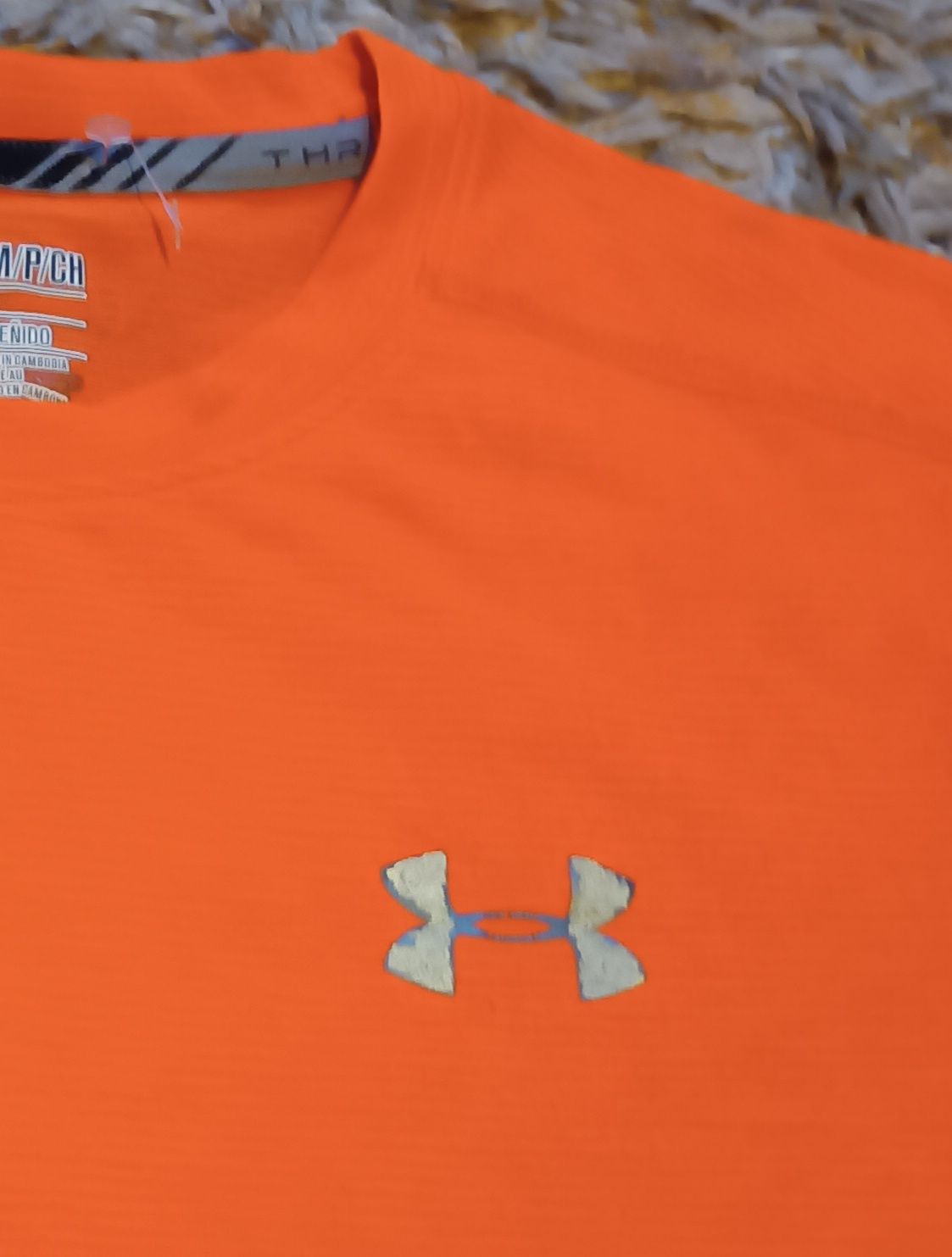 T-shirt pomarańczowy sportowy Under Armour