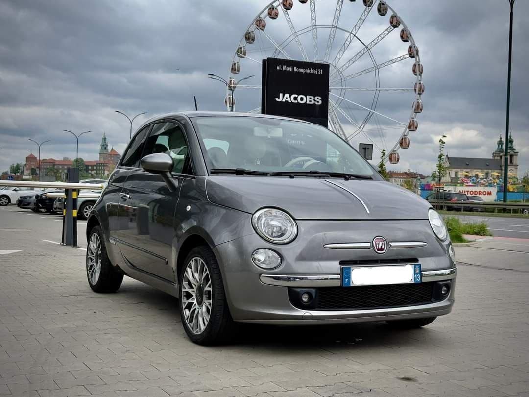 Wypożyczalnia samochodów osobowych wynajem fiat 500 Kraków Skawina