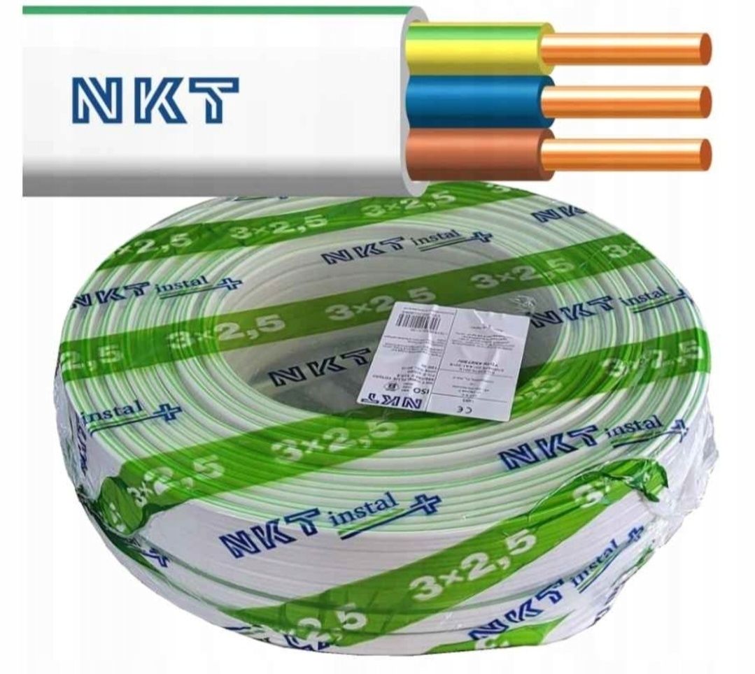 Przewód YDYp 3x2,5 NKT 750V 100m - NOWY