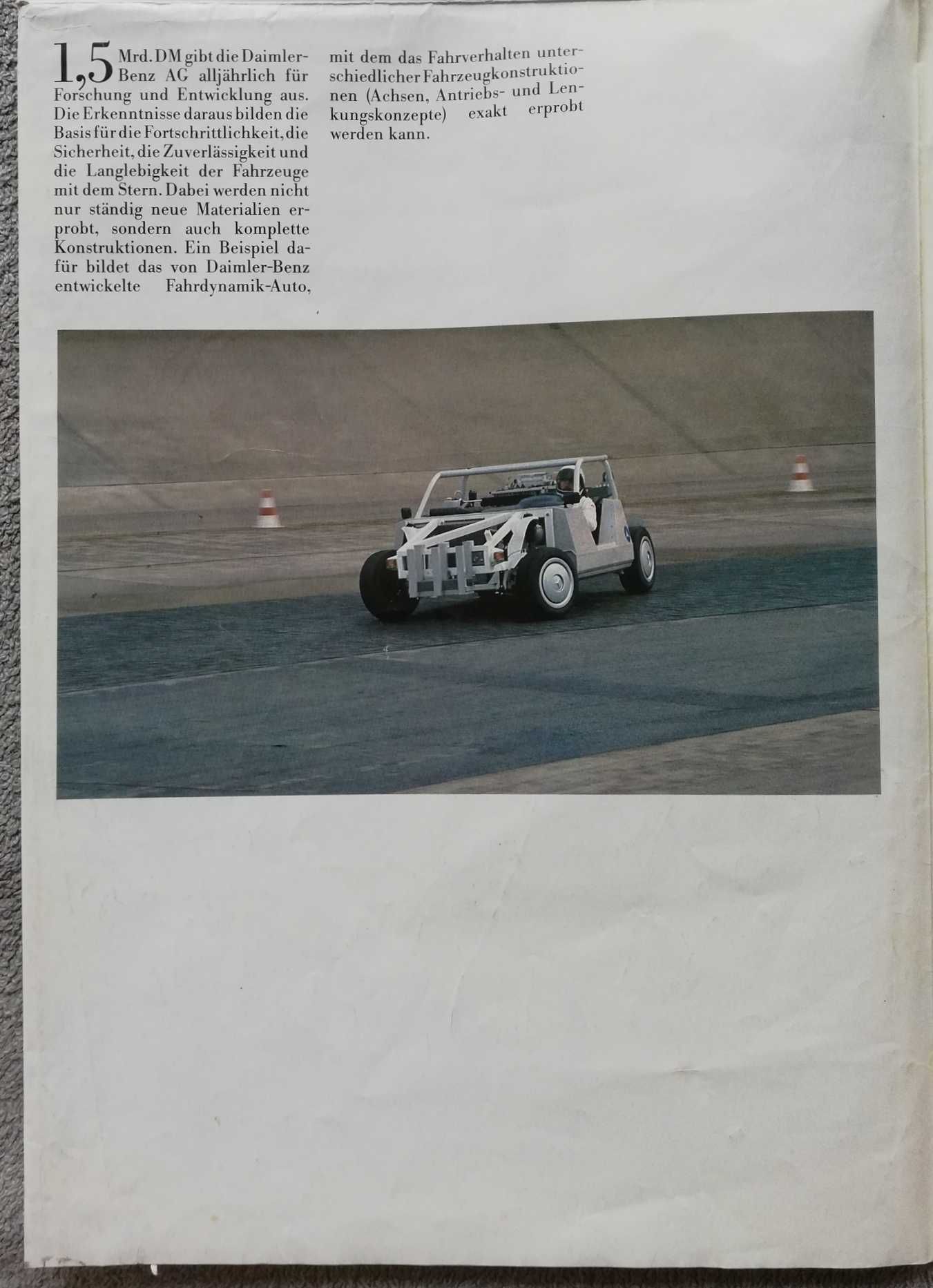 Prospekt Mercedes-Benz rok 1987 program produkcyjny