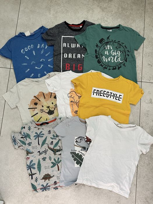 Zestaw 9 szt  koszulek t-shirt r 98  Zara hm George Littel kids