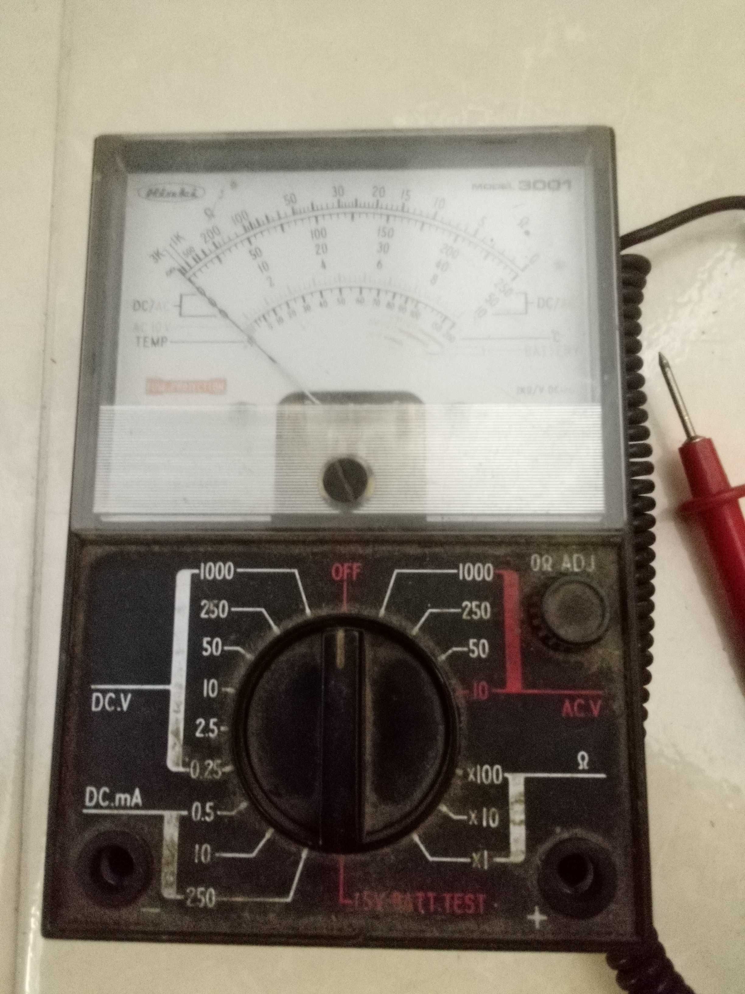 multimetro analogico antigo