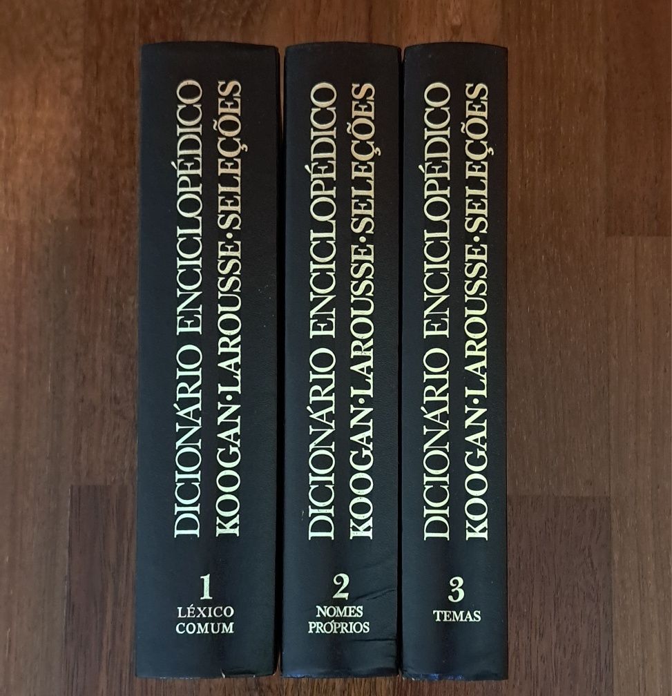 Dicionario enciclopédico Koogan Larousse Seleções 3 vol