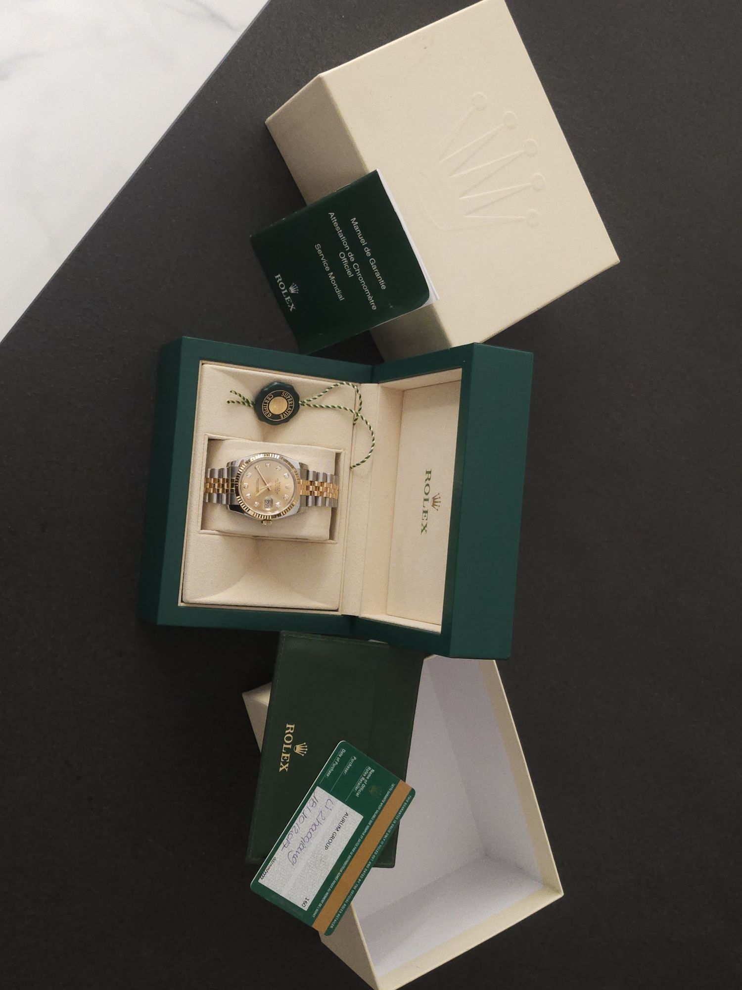 OKAZJA!!ROLEX Datejust 36 FULL set 2017r jak nowy