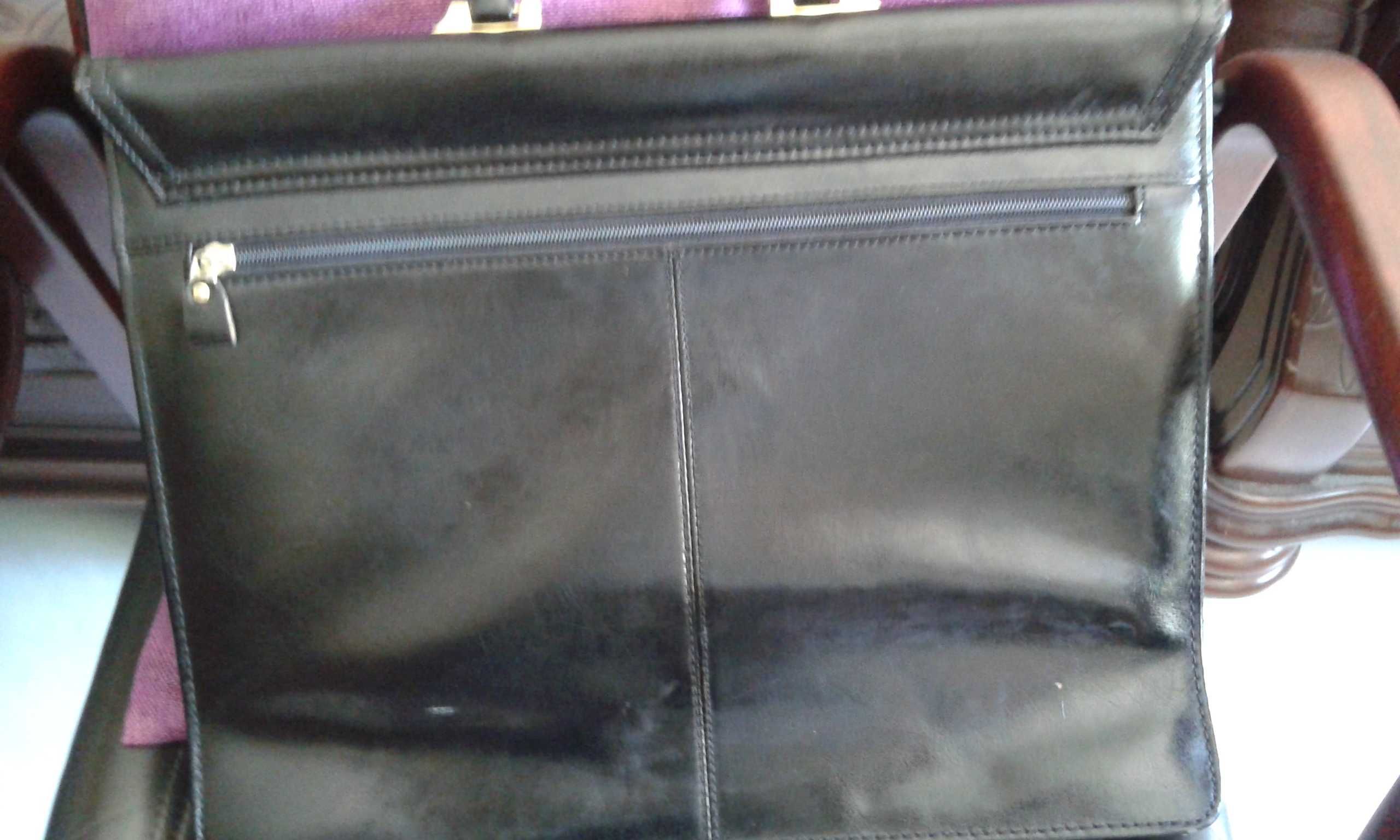 Pasta / Briefcase / Mala de mão em pele - vintage