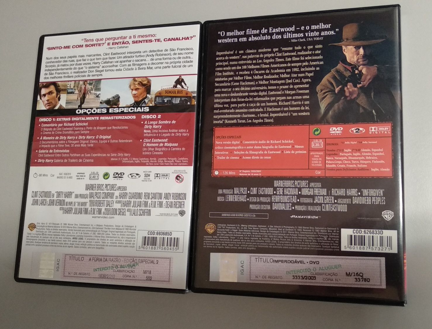 Pack DVD: 4 filmes de Clint Eastwood