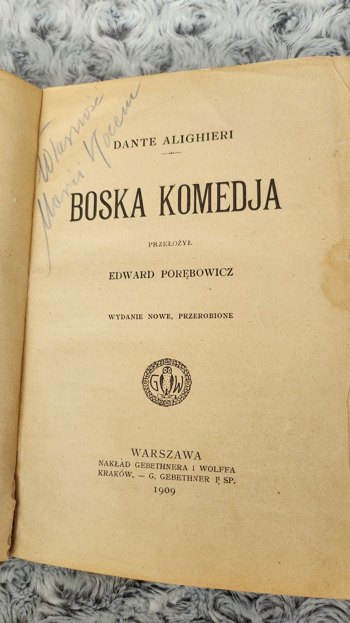 Boska Komedia , Dante Alighieri