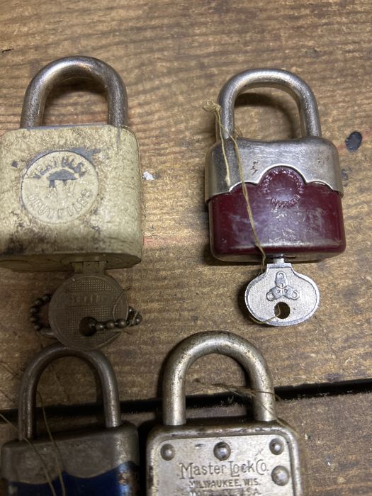 Stare kłódki Milwaukee Delta Western Rust Duplo