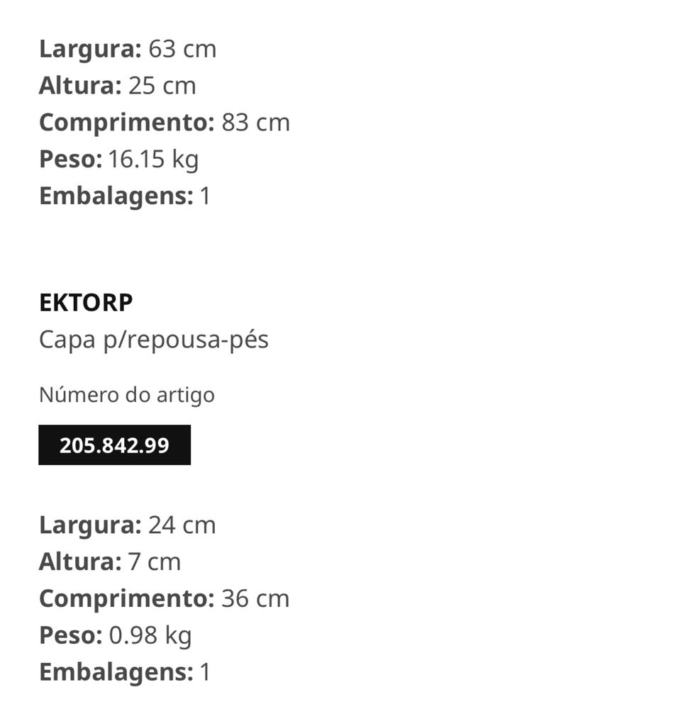 Repousa pés com arrumação branco