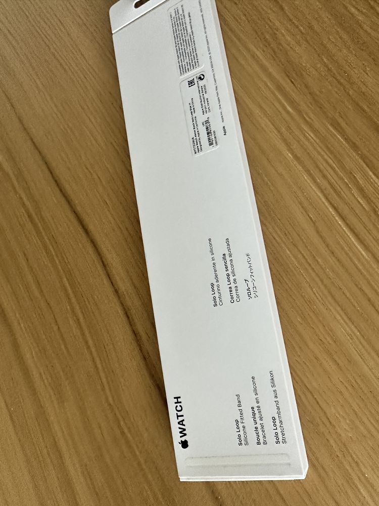 Bracelete Solo Loop Preta para Apple Watch - Tamanho 11, Nova na Caixa