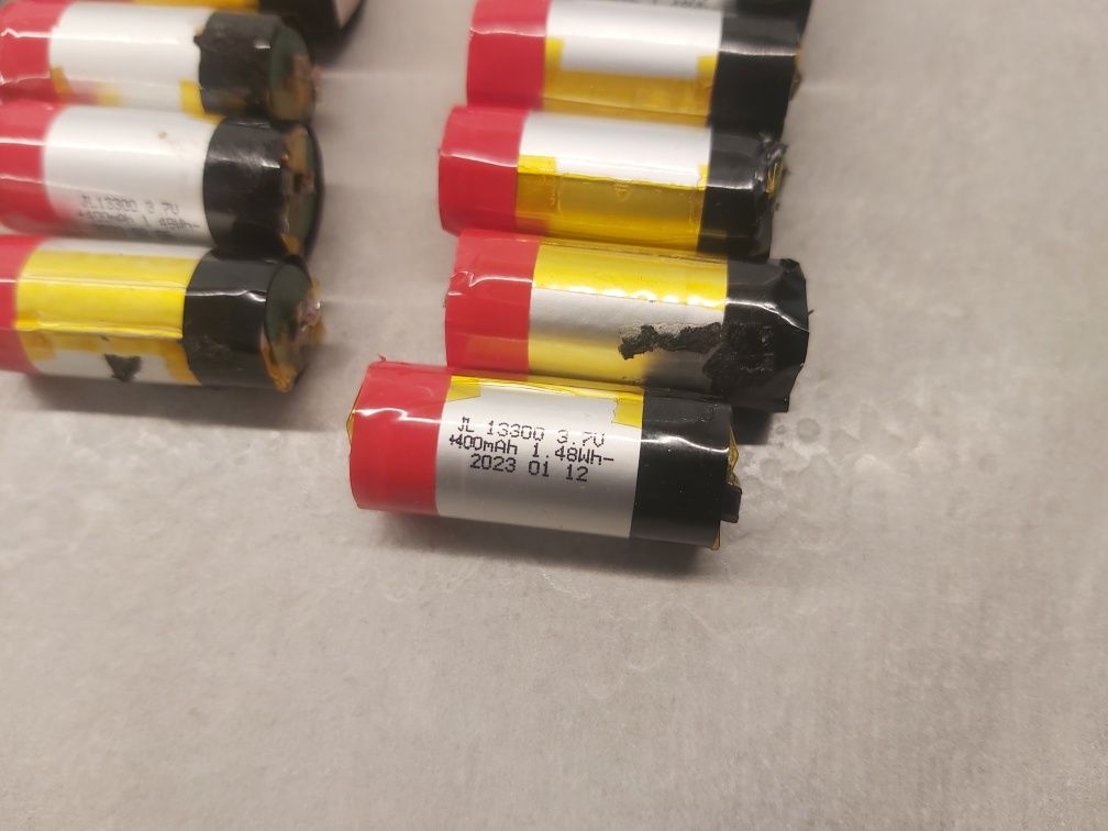 Ogniwa litowo-polimerowe li-po 13300 pojemność 360mAh