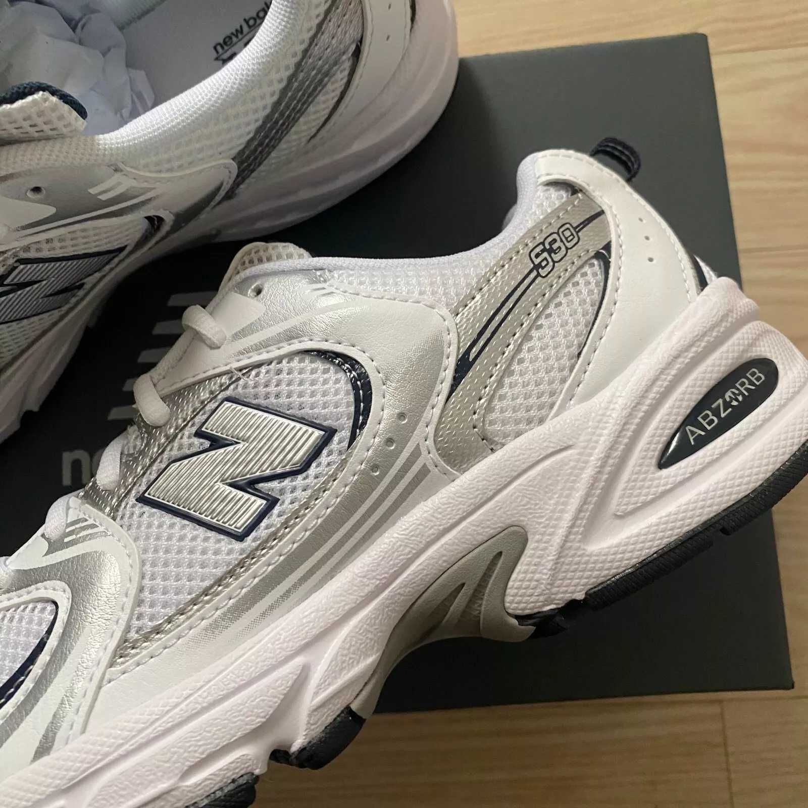 New Balance_530_white Moda_Buty_Mokasyny Mokasyny R.38