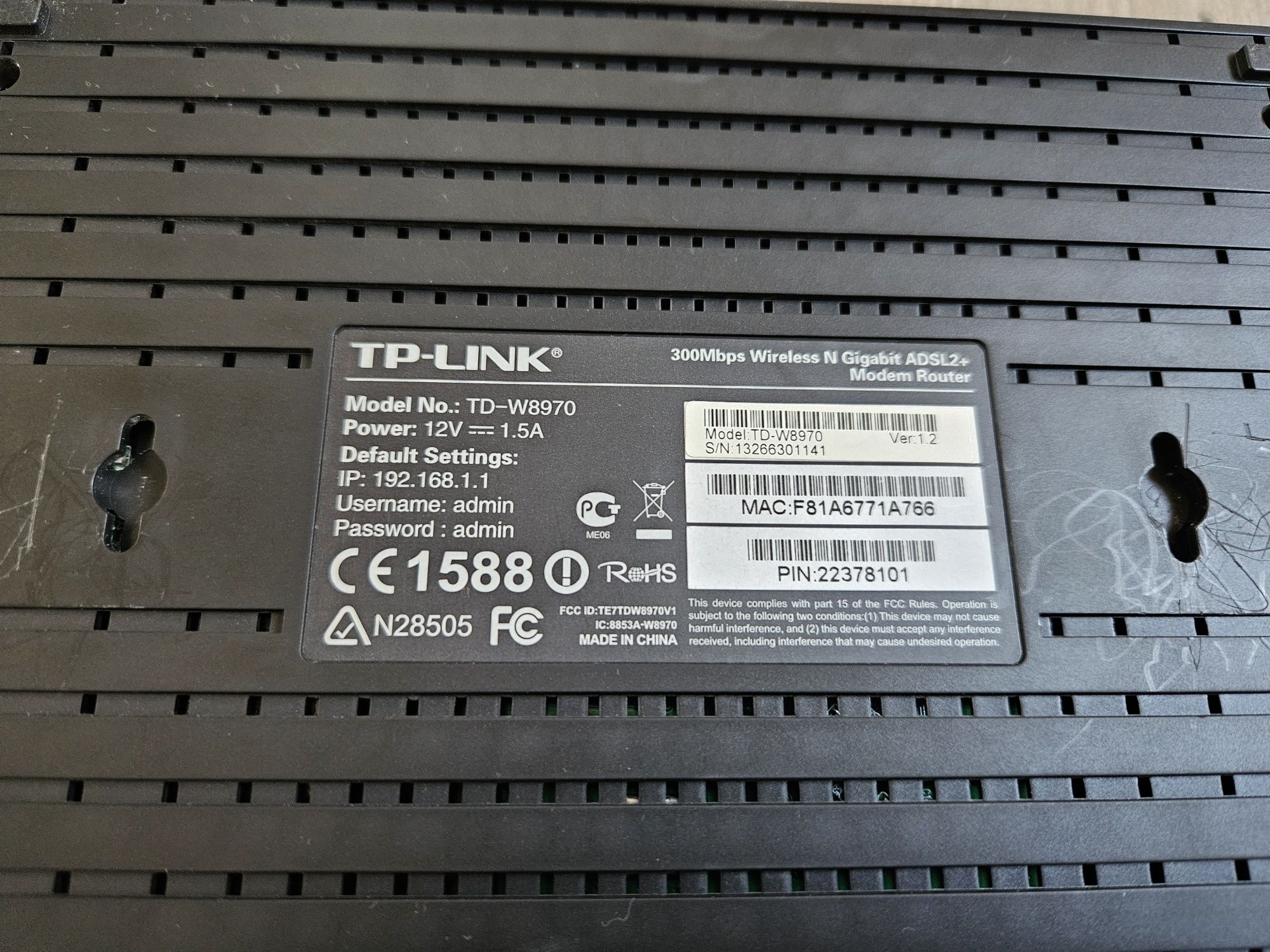 Router model TD- W8970