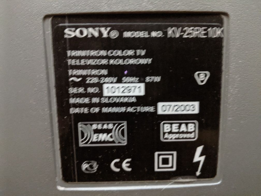 Телевізор SONY  KV-25RE 10K