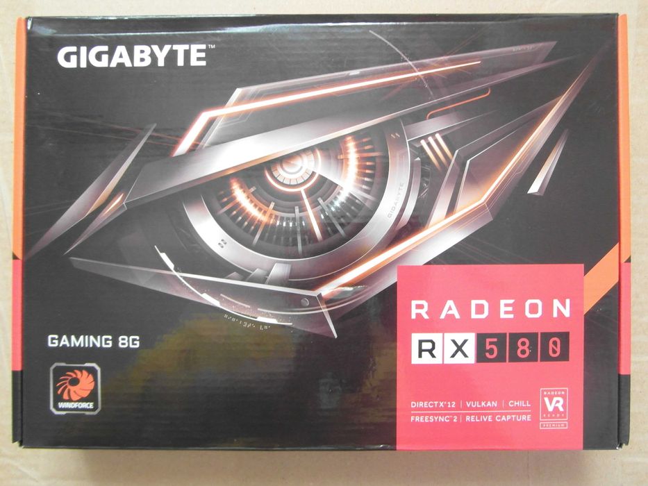 Нова відеокарта (НЕ Б/К) Gigabyte RX 580 8 GB